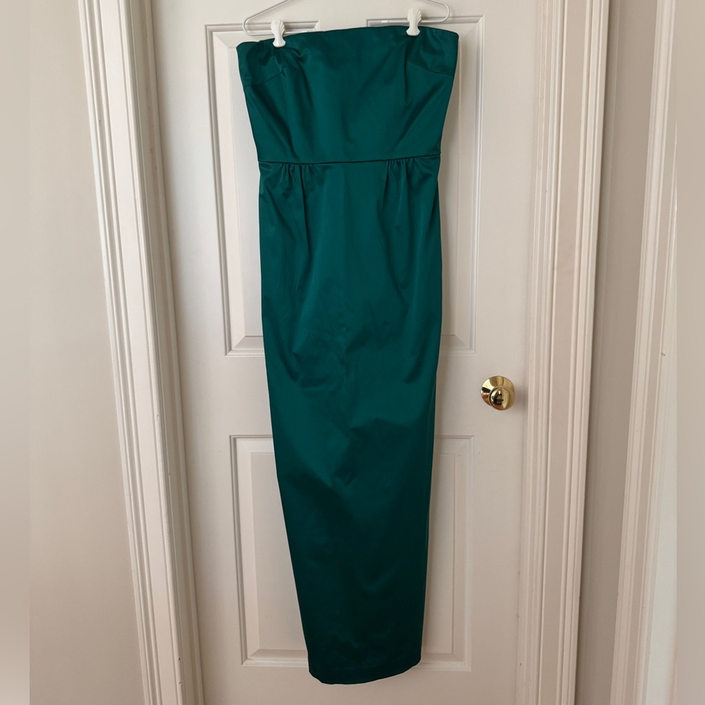 NWT Talbots Strapless Emerald Green Gown